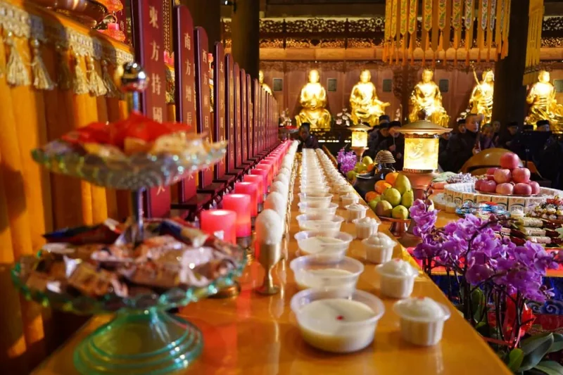 【节日专题法语】感恩虔供养，诸天降吉祥—福清灵石寺今日启建纳福迎祥斋天法会！