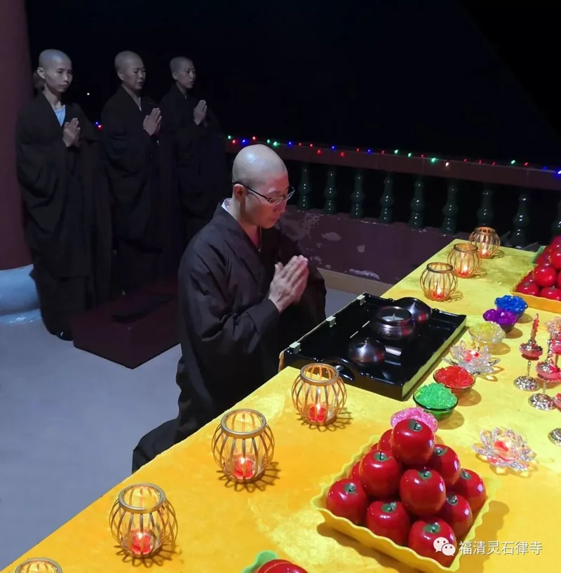 【灵石剪影】愿做娑婆的一轮明月–2018灵石律寺供月仪式