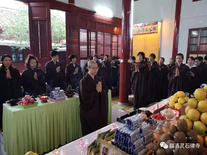 【灵石剪影】2018年灵石律寺恭迎观世音菩萨出家吉日诵经念佛法会