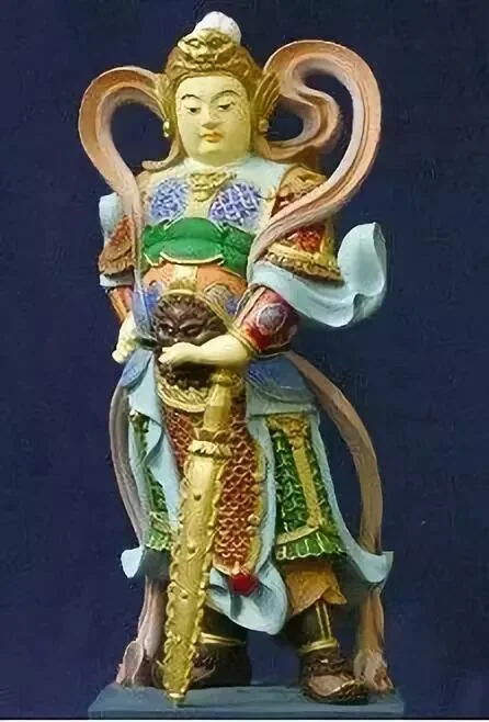 【学佛行仪入寺院之十六】韦陀菩萨手持金刚杵的三种姿势代表了什么？